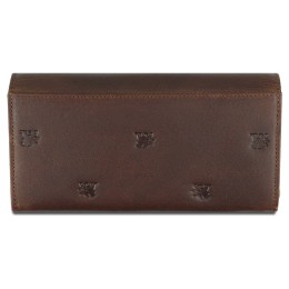 Кошелек Mano "Don Leon", натуральная кожа в коричневом цвете, 19 х 10 см