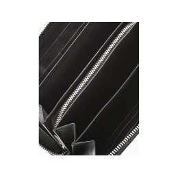 Кошелёк BUGATTI АТЛАНТА | ATLANTA, на молнии, чёрный, натуральная воловья кожа, 19,5х2,5х10,5 см