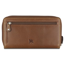 Кошелек Mano "Don Montez", натуральная кожа в коньячном цвете, 19 х 10,3 см