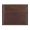 Портмоне Mano "Don Leon", натуральная кожа в коричневом цвете, 11 х 8,6 см