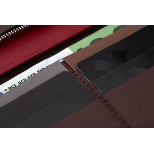 Бумажник Клайд, коричневый