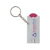 Брелок-держатель для монет "Allegro" с фонариком, фуксия/серебристый