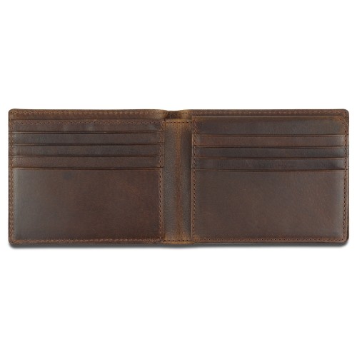 Портмоне Mano "Don Leon", натуральная кожа в коричневом цвете, 11 х 8,6 см