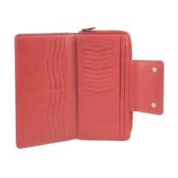 Кошелёк BUGATTI ЗЕНИТ | VERTICE, красный, натуральная воловья кожа, 19,5х3,5х11 см