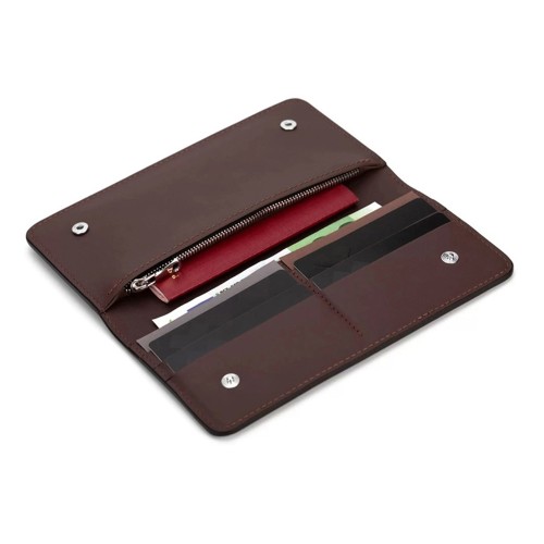 Бумажник Клайд, коричневый