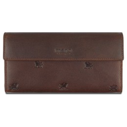 Кошелек Mano "Don Leon", натуральная кожа в коричневом цвете, 19 х 10 см