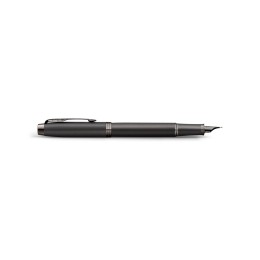 Перьевая ручка Parker IM Monochrome Black, перо:F, цвет чернил: blue, в подарочной упаковке.