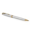 Ручка шариковая «Parker Sonnet Core Stainless Steel GT», серебристый/золотистый