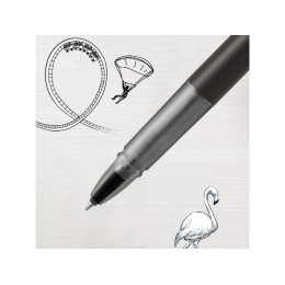 Ручка-роллер Parker Vector XL Black CT, стержень: F, цвет чернил:black, в подарочной упаковке
