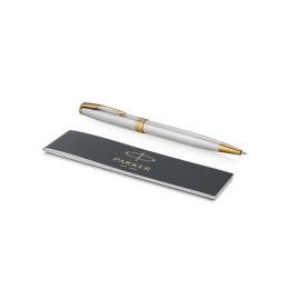 Ручка шариковая «Parker Sonnet Core Stainless Steel GT», серебристый/золотистый