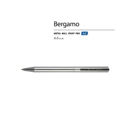 Ручка металлическая шариковая "Bergamo", серебристый