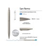 Ручка металлическая шариковая "San Remo", шампань