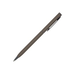 Ручка шариковая автоматическая BrunoVisconti® "PALERMO" цвет корпуса серый, soft-touch, 0.7 мм