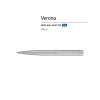 Ручка шариковая автоматическая BrunoVisconti "VERONA" цвет корпуса серебряный 1 мм, синяя