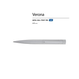 Ручка шариковая автоматическая BrunoVisconti "VERONA" цвет корпуса серебряный 1 мм, синяя