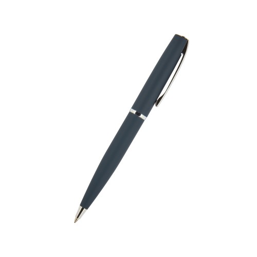 Ручка "Sienna" шариковая  автоматическая, синий металлический корпус soft-touch, 1.0 мм, синяя