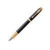 Перьевая ручка Parker IM Premium Black GT, перо: F, цвет чернил: blue, в подарочной упаковке.