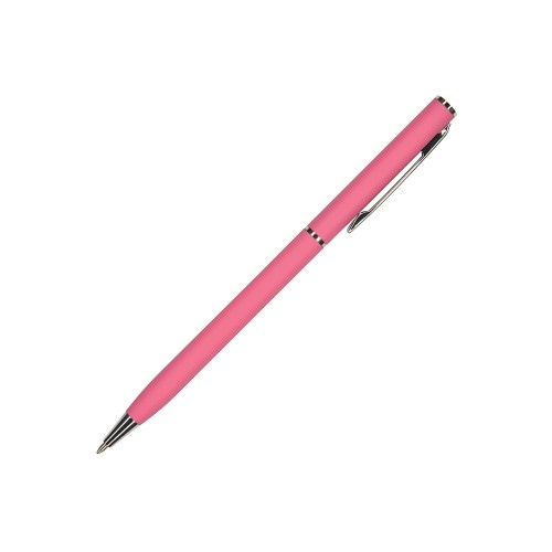 Ручка шариковая автоматическая BrunoVisconti® "PALERMO" цвет корпуса красный коралловый, soft-touch, 0.7 мм