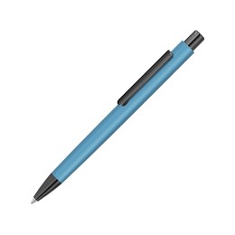 Металлическая шариковая ручка soft touch "Ellipse gum", голубой