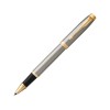 Ручка роллер «Parker IM Core Brushed Metal GT», серебристый/золотистый