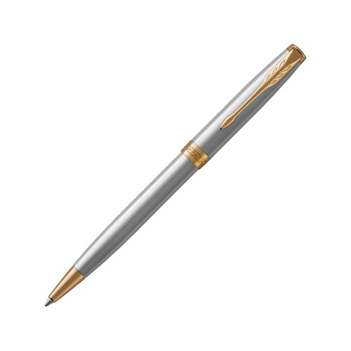 Ручка шариковая «Parker Sonnet Core Stainless Steel GT», серебристый/золотистый