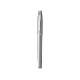 Ручка-роллер Parker IM Stainless Steel CT, стержень: F, цвет чернил: black, в подарочной упаковке