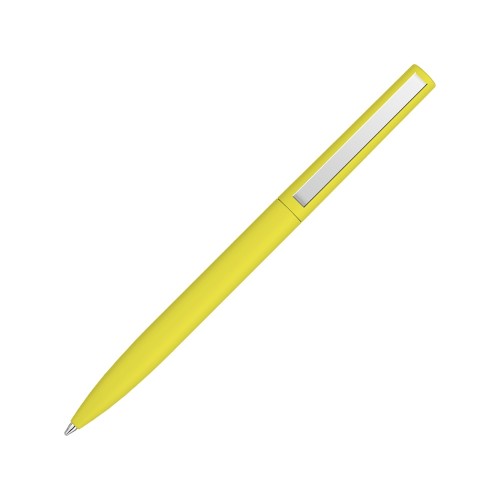 Шариковая ручка  "Bright F Gum" soft-touch, желтый