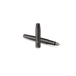 Перьевая ручка Parker IM Monochrome Black, перо:F, цвет чернил: blue, в подарочной упаковке.