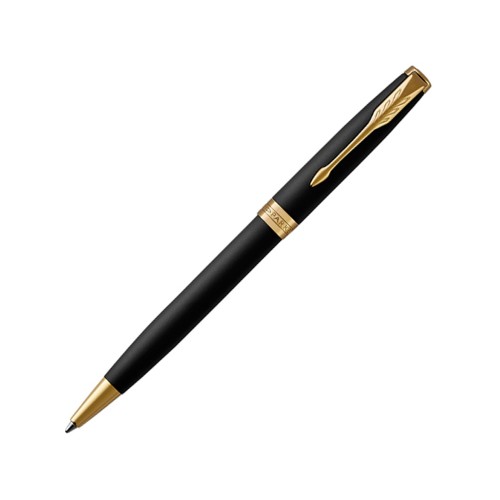 Ручка шариковая «Parker Sonnet Core Matte Black GT», черный/золотистый