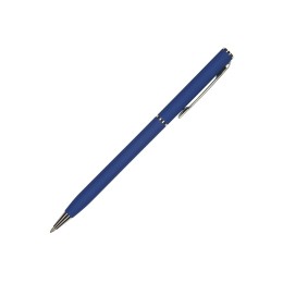 Ручка шариковая автоматическая BrunoVisconti® "PALERMO" цвет корпуса синий, soft-touch, 0.7 мм