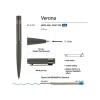 Ручка шариковая автоматическая BrunoVisconti "VERONA" цвет корпуса серый, soft-touch, 1 мм, синяя