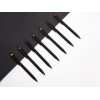Ручка металлическая шариковая "Taper Metal" софт-тач с цветным зеркальным слоем, черный с синим