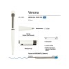 Ручка шариковая автоматическая BrunoVisconti "VERONA" цвет корпуса белый, soft-touch, 1 мм, синяя
