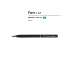 Ручка шариковая автоматическая BrunoVisconti® "PALERMO" цвет корпуса черный, soft-touch, 0.7 мм