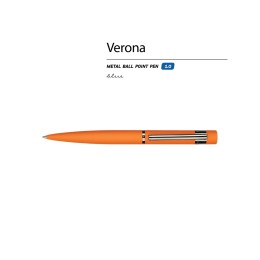 Ручка шариковая автоматическая BrunoVisconti "VERONA" цвет корпуса оранжевый, soft-touch, 1 мм, синяя