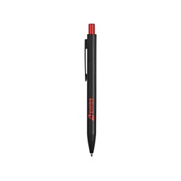 Ручка металлическая шариковая «Blaze» с цветным зеркальным слоем, черный/красный