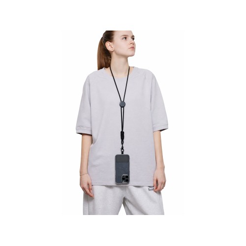 Ремешок на шею для телефона «Нэко», черный