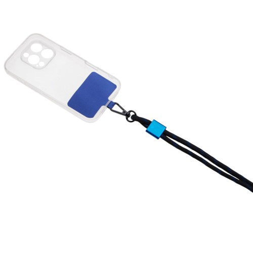 Ремешок на шею для телефона «Риксо», синий/черный