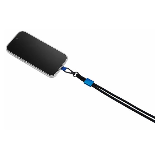 Ремешок на шею для телефона «Риксо», синий/черный