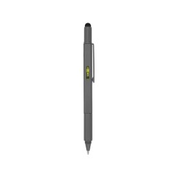Ручка шариковая металлическая "Tool", серый. Встроенный уровень, мини отвертка, стилус