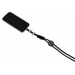 Ремешок на шею для телефона «Нэко», черный