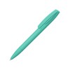 Шариковая ручка "Coral Gum " с прорезиненным soft-touch корпусом и клипом., бирюзовый