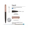 Ручка металлическая шариковая "Napoli", коричневый/розовое золото