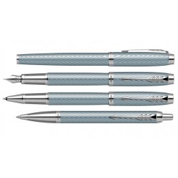 Шариковая ручка Parker IM Premium K318  Blue Grey CT, стержень: M, цвет чернил: blue, в подарочной упаковке.