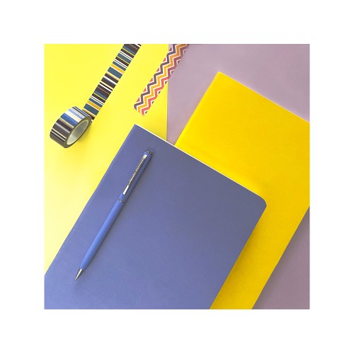 Ручка шариковая автоматическая BrunoVisconti® "PALERMO" цвет корпуса фиолетовый, soft-touch, 0.7 мм