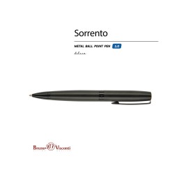 Ручка металлическая шариковая «Sorento», 1,0мм, синие чернила, черный
