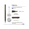 Ручка шариковая автоматическая BrunoVisconti® "PALERMO" цвет корпуса коричневый, soft-touch, 0.7 мм