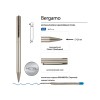 Ручка металлическая шариковая "Bergamo", шампань
