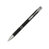 Алюминиевая шариковая кнопочная ручка Moneta, черные чернила, черный