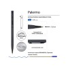 Ручка шариковая автоматическая BrunoVisconti® "PALERMO" цвет корпуса графитовый, soft-touch, 0.7 мм
